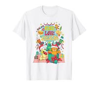 Garfield Odie Peace Love Lasagna Christmas Joy Camiseta