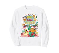 Garfield Odie Peace Love Lasagna Christmas Joy Sudadera