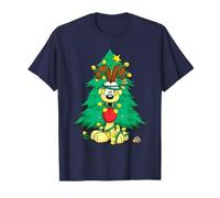 Garfield Odie Tangled Christmas Lights Camiseta