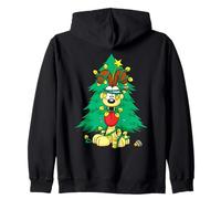 Garfield Odie Tangled Christmas Lights Sudadera con Capucha