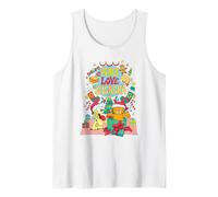 Garfield Peace, Love, Lasagna Funny Christmas Cat Cartoon Camiseta sin Mangas