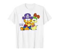 Garfield Pirate Garfield and Odie Scared Halloween Cat Camiseta