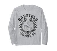 Garfield Pose Campeón Retro del Equipo de Baloncesto de la Escuela universitaria Manga Larga