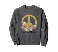 Garfield Retro 70's Floral Peace Sign Sudadera