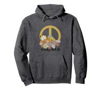 Garfield Retro 70's Floral Peace Sign Sudadera con Capucha