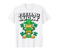 Garfield St. Patrick's Day Feeling Lucky Leprechaun Portrait Camiseta