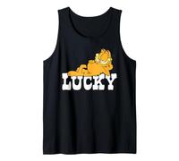 Garfield St. Patrick's Day Relax and Feeling Lucky Portrait Camiseta sin Mangas