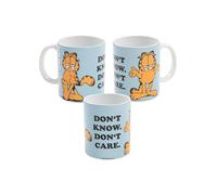 Garfield - Taza de café (cerámica, 320 ml), color azul