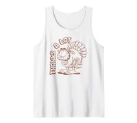 Garfield Thanksgiving Thanks A Lot Turkey Garfield Retro Camiseta sin Mangas