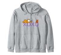 Garfield Valentine's Day and His Teddy Bear Sudadera con Capucha