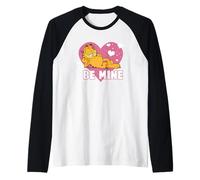 Garfield Valentine's Day Be Mine Chill Pose Portrait Camiseta Manga Raglan