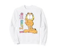Garfield Valentine's Day I Love Me Distressed Poster Sudadera