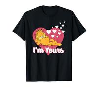 Garfield Valentine's Day I'm Yours Heart Shape Portrait Camiseta