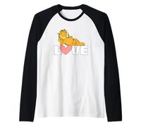 Garfield Valentine's Day Relaxed and In Love Camiseta Manga Raglan