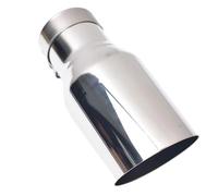Garganta Cola Coche 304 SUS Universal Acero Inoxidable Brida Brillante R Tubo De Escape Silenciador Punta Corte Oblicuo Con Ángulo(IN 70MM OUT 89MM)