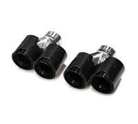 Garganta Cola Coche Para F10 F11 535d 535i 640i 640d Hasta G30 G31 De Escape Coche Boquilla Tubo Quad Punta Fibra Carbono(Carbon A)
