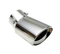 Garganta Cola Coche Para Jeep Para Wrangler Para Liberty Para Trailhawk Para Commander Para Renegade R AMG GT GLC Punta Silenciador Redonda Acero Inoxidable(Bend)