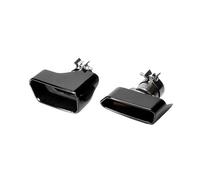Garganta Cola Salida Para G30 G31 530 535 540 550i Parachoques 1 Par (L + R) Tubos De Escape Tubo Trasero Silenciador Punta Cuadrado(Black)