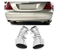 Garganta De Cola 1 Par De Puntas De Escape Para Benz W211 E300 E280 E260 2002 2003 2004 2005 2006 2007 Puntas Silenciador De Acero Inoxidable 304 Tubo Escape