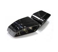 Garganta De Cola Embellecedor De Escape Cuadrado Para X3 LCI G01 30i IX EX X4 LCI G02 30iX Boquilla De Silenciador MSport Acero Inoxidable Tubo Escape(Negro)