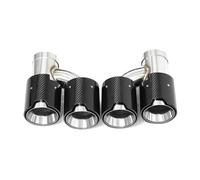 Garganta De Cola Para Serie 5 535i F10 F11 F18 640i Actualización M5 Tubo De Escape De Cuatro Salidas Silenciador Fibra De Carbono Acero Inoxidable Escape Tubo Escape(Carbon Fiber B)