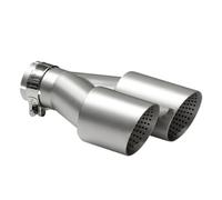 Garganta De Cola Punta De Escape Universal Para Coche 60 Mm 63 Mm Para GTI MK7 Para Golf7 Boquilla Doble De Acero Inoxidable Mate 1 Unidad Tubo Escape(Left in60-out89mm)