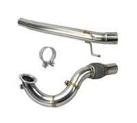 Garganta De Cola Tubo De Escape 2,5 Pulgadas Para Golf Para Jetta Para A3 Para Skoda Para Kodiaq Mk1 MQB EA211 1.4T Racing Sin Catalizador 63 Mm Tubo Escape