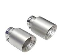 Garganta Trasera Tubo 2 Piezas De Tubo Escape Universal Acero Inoxidable Mate Para Coche Para VW Para GTI Para MK7 Para Golf 7 Escape Tubo Cola(60-89mm)