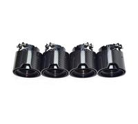 Garganta Trasera Tubo Punta De Escape Fibra Carbono Negra Para Para M2 M3 M4 G80 G81 G82 G83 G87 2020 Escape Tubo Cola(Negro)