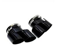 Garganta Trasera Tubo Tubo De Escape Acero Inoxidable Doble Salida Para Para X5 X6 G05 G06 Con Boquilla Silenciador Alta Escape Tubo Cola(Negro)