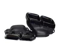 Garganta Trasera Tubo Tubo De Escape Cuadrado Negro Con Cuatro Salidas Para Mercedes Para Benz Para E63 Para AMG Escape Tubo Cola(Negro)
