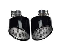 Garganta Trasera Tubo Tubo De Escape Modificado Con Silenciador Y Boquilla Acero Inoxidable Para A3 A4 A5 A6 A7 Escape Tubo Cola(Black A)