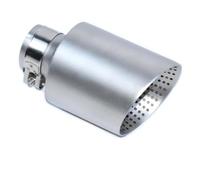 Garganta Trasera Tubo Tubo De Escape Universal Acero Inoxidable Para VW Para GTI Para MK7 Para Golf 7 Incluye Boquilla Y Punta Silenciador Escape Tubo Cola(Plata,101mm)