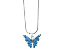 Gargantilla de mariposa de aleación resistente a la moda, accesorio de decoración colorido para mujeres de moda, uso diario, joyería de aleación para mujer, talla única, como se describe, como se