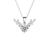 Gargantilla de plata de ley 925 con forma de corazón y piedra de nacimiento para mejor amiga, collares largos de amistad para mujer, joyería con colgante de diamante, regalos para el día de la madre,
