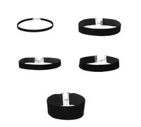 Gargantilla de terciopelo negro, 5 piezas clásicas para mujer, unisex, estilo gótico, perfectas para mujeres jóvenes y entusiastas de la moda