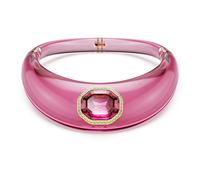 Gargantilla Dulcis, Talla octogonal, Pavé, Rosa, Baño tono oro OS
