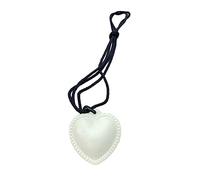 Gargantilla gótica con colgante de corazón de cuerda negra para mujer, elegante cadena ajustable, diseño simple, joyería con colgante para mujer, talla única, como se describe, como se describe