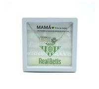 Gargantilla Oficial Real Betis en plata de ley Mamá con Tarjeta