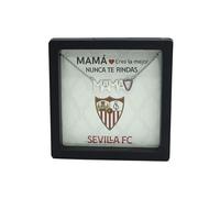 Gargantilla Oficial Sevilla FC en plata de ley Mamá con Tarjeta
