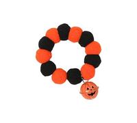 Gargantilla para perro, collar con pompones, collar de Halloween, cuello de mascota, suministros de joyería, pompones, suministros para fiestas