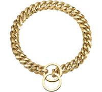 Gargantilla para Perro Collar de Cadena de Acero Inoxidable con eslabones Soldados de 24 Pulgadas de Largo con Hebilla Fácil de Usar y Quitar Elegante Cadena para Perros pequeños, medianos y