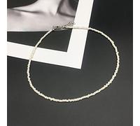 Gargantilla Simple, Collar de Mujer a la Moda con Cuentas de Semillas, Collar con Soporte para Mujer y niña para Fiesta, Playa, Viaje, joyería de Moda