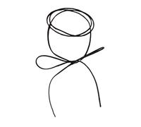 Gargantilla sofisticada con diseños de lazo, accesorio de moda para declaraciones de moda diarias, trajes elegantes y colgante versátil, talla única, como se describe, como se describe