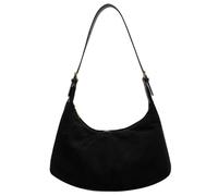 garhomtur - Bolso bandolera de ante sintético para mujer, bolso cruzado para viajes, trabajo, universidad, Black