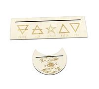 GARIOUANS 1 Juego Soporte de Madera para Tarot de Fase Lunar Altar de Lectura Elegante y Portátil Organizador Tarot para Diario
