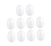 GARIOUANS 10 Huevos de Espuma para Pintar de 8 CM Huevos de Pascua DIY Sólidos para Manualidades y Decoración Artesanales para Actividades Creativas y Festivales Familiares