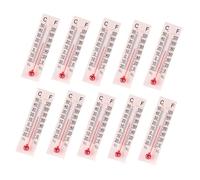 GARIOUANS 10 Piezas Casa de Muñecas Pack de Termómetro Analógico Portátil para Decoración y de Juguete Accesorios Realistas para Oficina y
