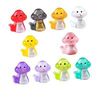 GARIOUANS 10 Piezas Figuras Mini Serpientes de Resina Ornamentación DIY para Escritorio y Coche Decoración Portátil Resistente Que la Oscuridad Accesorio para Año del Serpiente