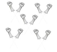 GARIOUANS 10 Piezas Inflable Bastones de Animación Aluminio con Diseño de Puño para Eventos Deportivos Ligeros y Portátiles Accesorios Modernos para Fiestas y Competencias